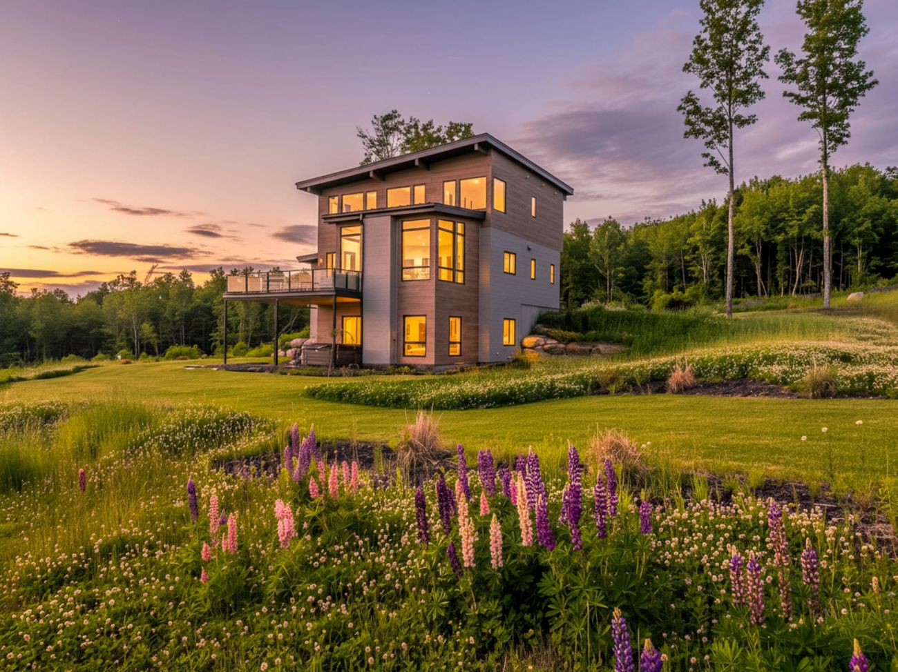 Exterior: Twilight